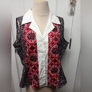 JACKIE BLUE - Red White Blue Top -